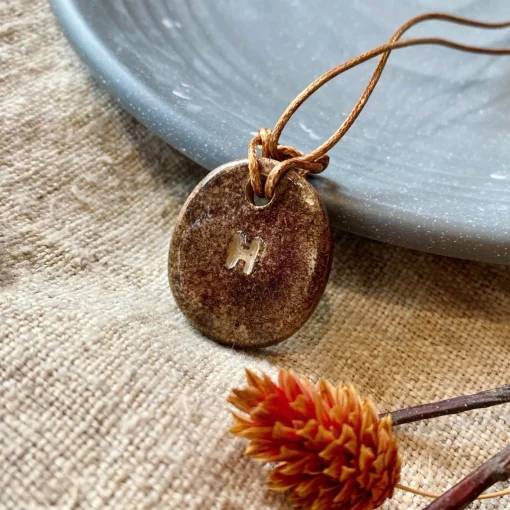 Vòng Cổ Gốm Thủ Công I Khắc Tên Theo Yêu Cầu I The Studio - Ảnh 3