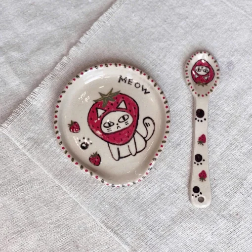 Gác Thìa, Gác Muôi (Spoon Rest) | Gốm vuốt & vẽ tay | The Studio - Ảnh 4